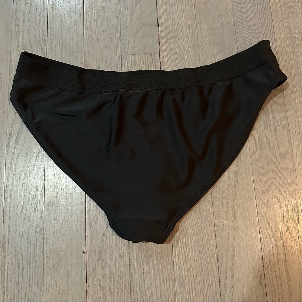 Wolf & Whistle Swimwear Black Bikini Bathing Suit Bottom - Picture 3 of 6